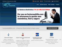 Tablet Screenshot of facturasaltillo.com